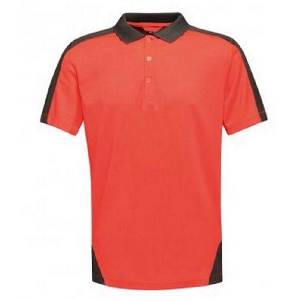 Regatta Contrast Coolweave Pique Polo Shirt (Black/Classic Red) 11 Regatta Contrast Coolweave Pique Polo Shirt (Black/Classic Red) - Image 9