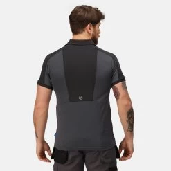 Regatta Mens Offensive Wicking Polo Shirt (Black) -Sports Outdoor Store k0e4c5f4b73158d28aab5bc9315c536ab