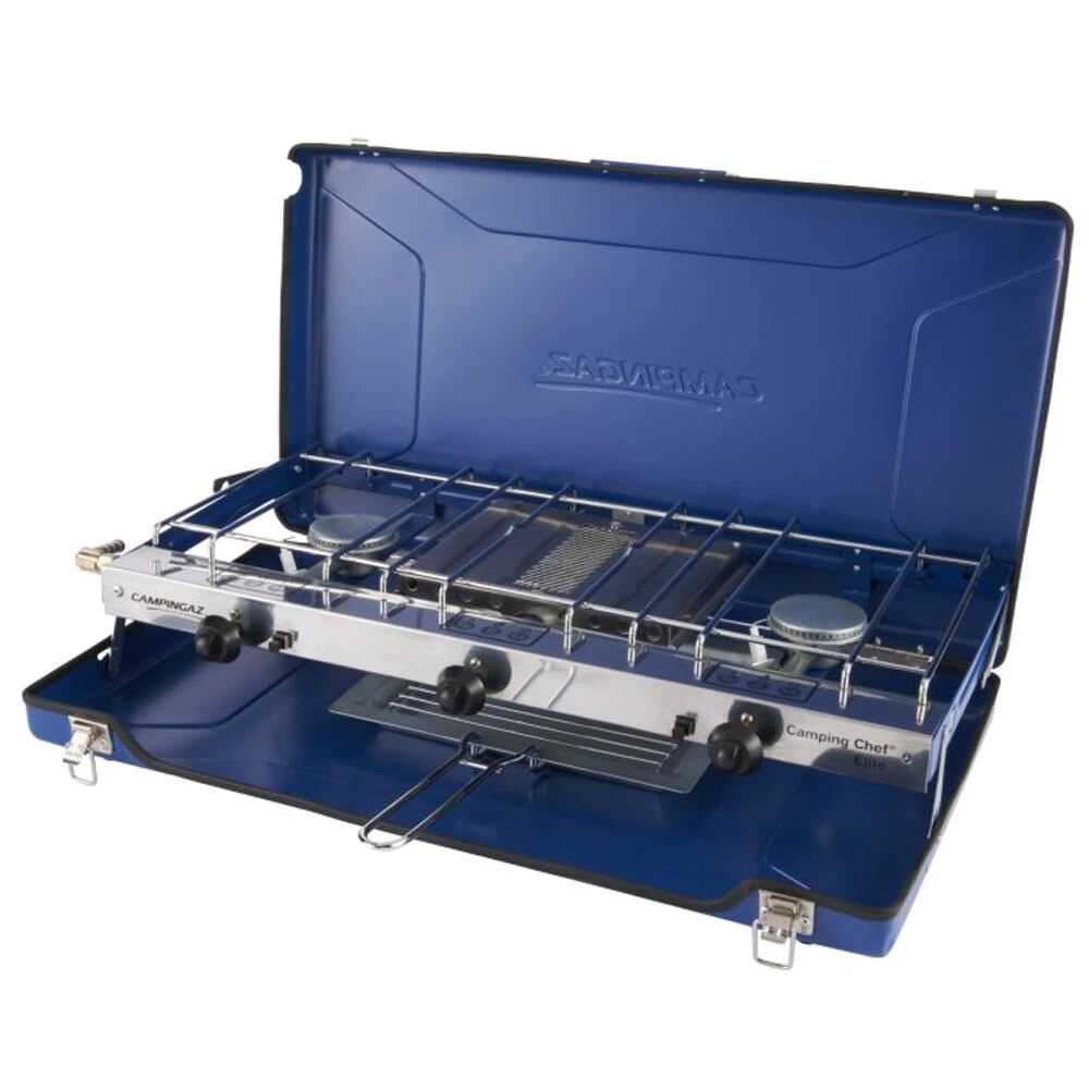 Campingaz Chef Folding Double Burner Stove Portable Cooker & Grill 4 Campingaz Chef Folding Double Burner Stove Portable Cooker & Grill - Image 2