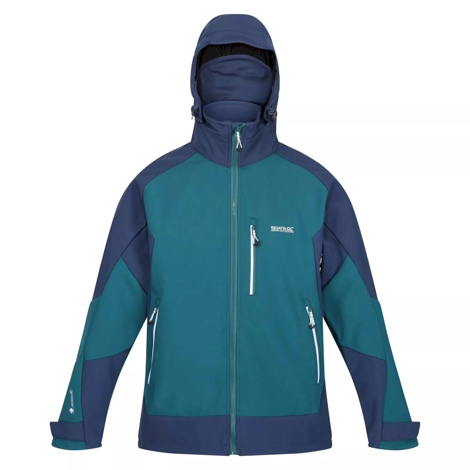 Regatta Mens Hewitts VII Soft Shell Jacket (Navy) 20 Regatta Mens Hewitts VII Soft Shell Jacket (Navy) - Image 18
