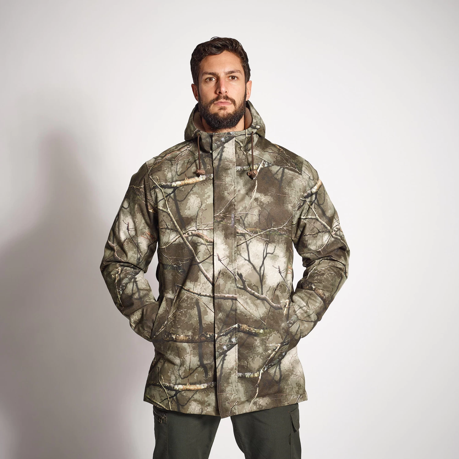 WARM WATERPROOF HUNTING JACKET TREEMETIC 100 5 WARM WATERPROOF HUNTING JACKET TREEMETIC 100 - Image 3