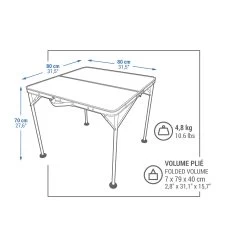Quechua FOLDING CAMPING TABLE - 4 PEOPLE -Sports Outdoor Store k306a34db227a4d14afa01dffe7b2be33