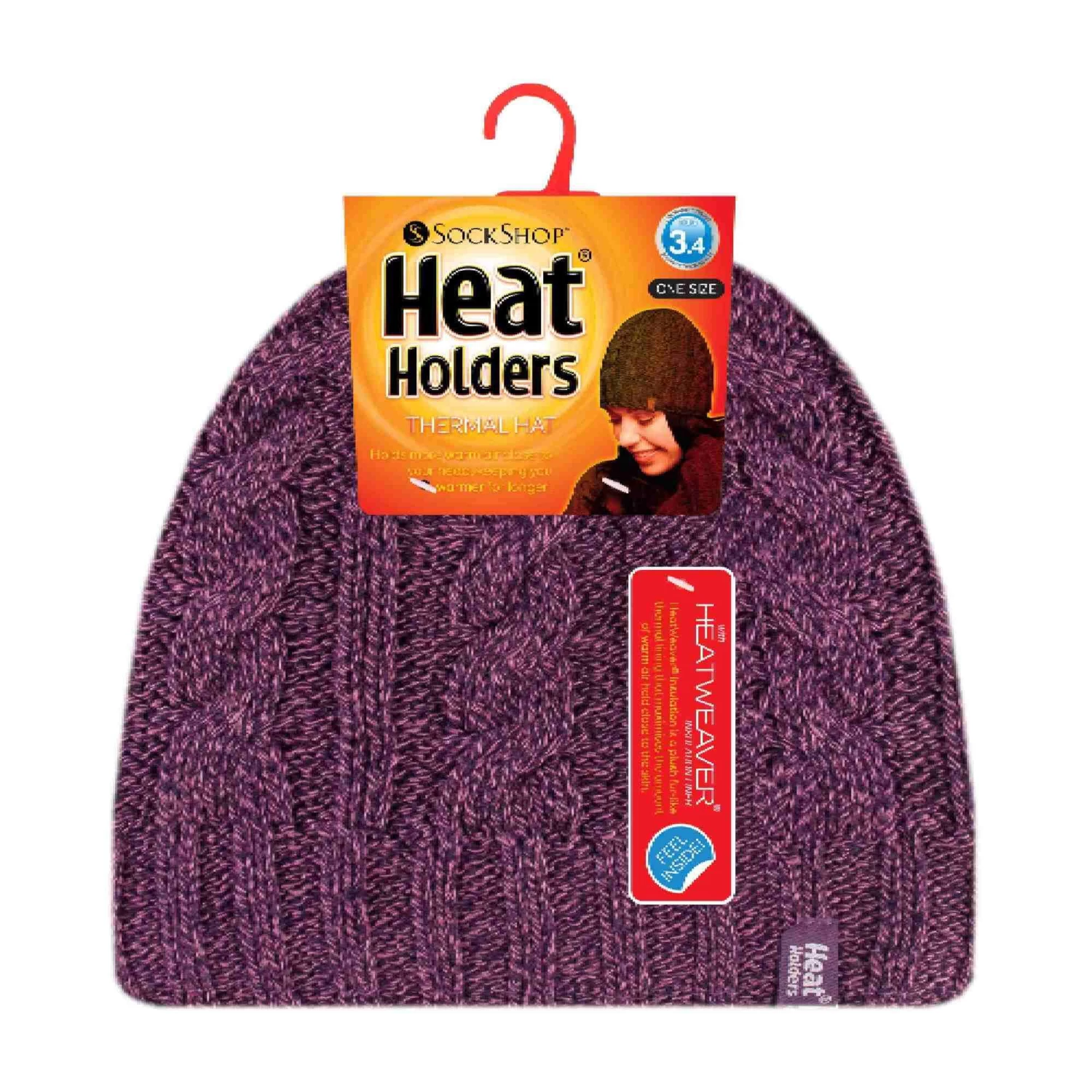 Ladies Cable Knit Fleece Lined 3.4 TOG Thermal Winter Hat 6 Ladies Cable Knit Fleece Lined 3.4 TOG Thermal Winter Hat - Image 4