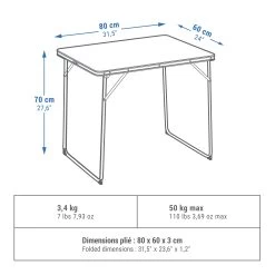 Quechua FOLDING CAMPING TABLE – 2 TO 4 PEOPLE -Sports Outdoor Store k4080b7028c9fd78111c4dd7a6ae13060