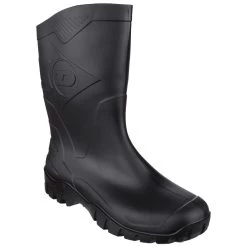 Dunlop Dee Plain Rubber Wellingtons BLACK -Sports Outdoor Store k432d66617662073b8cb93202d8b60f69
