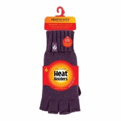 Ladies Solid Knitted Fleece Lined Thermal Fingerless Gloves -Sports Outdoor Store k48d966b223a240be396830174bb34979