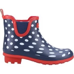 Cotswold Blakney Patterned Wellingtons BLUE