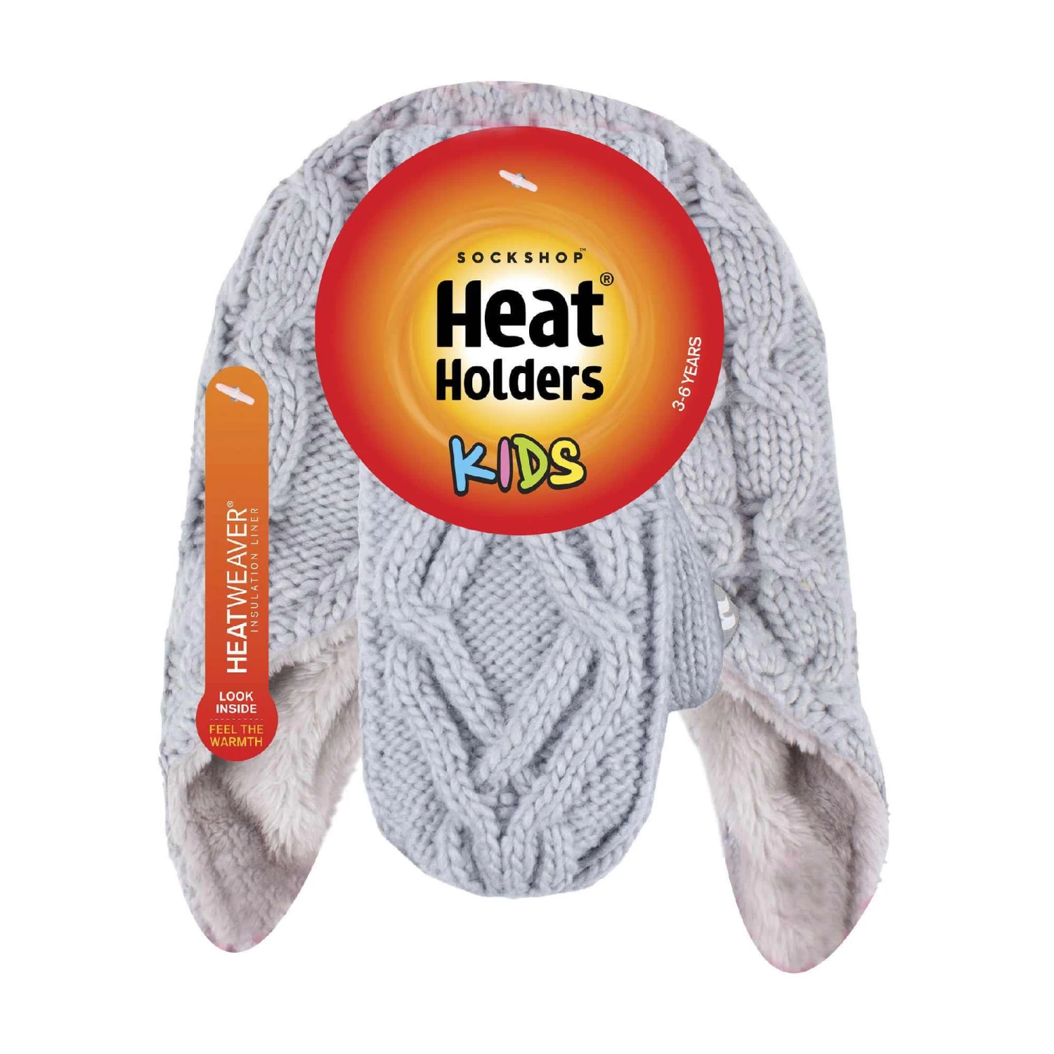 Girls Cable Knitted Design Bobble Trapper Hat And Mittens Set 4 Girls Cable Knitted Design Bobble Trapper Hat And Mittens Set - Image 2