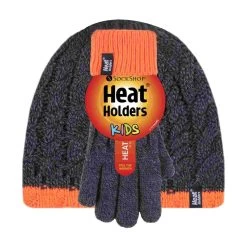 Boys Kids Cable Knit Warm Fleece Lined Thermal Winter Hat And Gloves Set -Sports Outdoor Store k5610bf0f221d72f1348a24ea9a9531ab