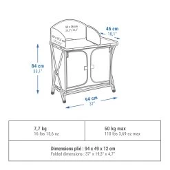 Quechua Folding Camping Kitchen Unit 15 Quechua Folding Camping Kitchen Unit -Sports Outdoor Store k60a2eaaace3c25eed2f18aca61fb58b1 1