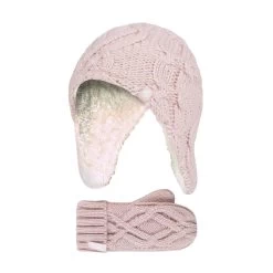 Girls Cable Knitted Design Bobble Trapper Hat And Mittens Set 12 Girls Cable Knitted Design Bobble Trapper Hat And Mittens Set -Sports Outdoor Store k6e270e38ade30f456265267028f0a2e6