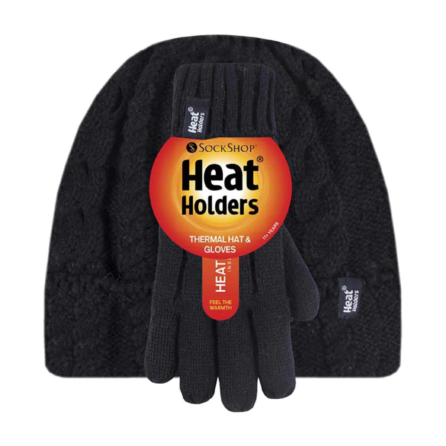 Kids Girls Cable Knitted Warm Fleece Lined Winter Hat And Gloves Set With Bobble 4 Kids Girls Cable Knitted Warm Fleece Lined Winter Hat And Gloves Set With Bobble - Image 2