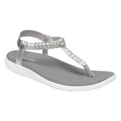 Regatta Womens/Ladies Santa Luna Braided Sandals (Silver/White)