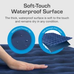 Single Camping Air Bed – Navy/White -Sports Outdoor Store k769a28be83a2efead55da41c8ba034e9