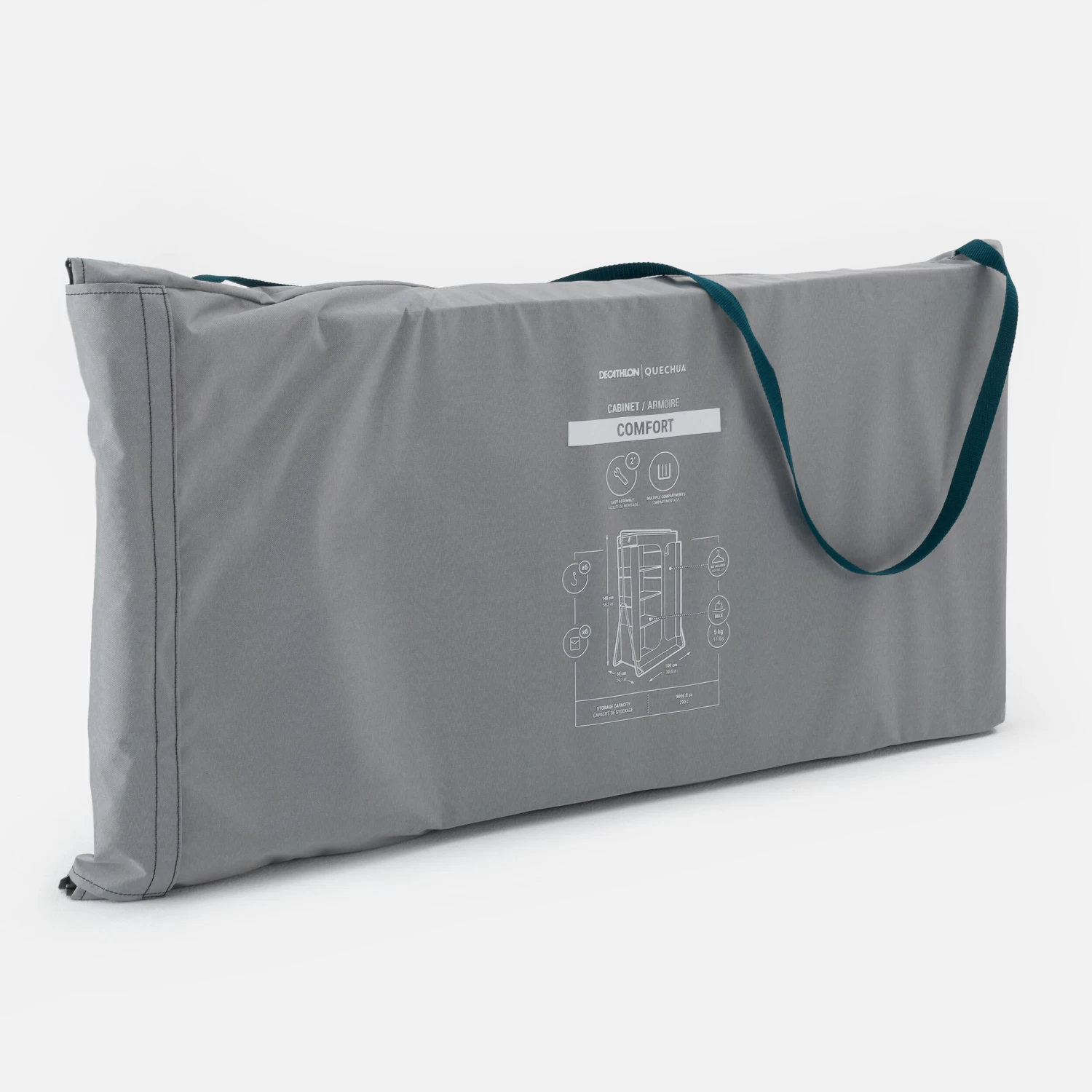 Quechua Large Folding And Compact Camping Wardrobe 4 Quechua Large Folding And Compact Camping Wardrobe - Image 2