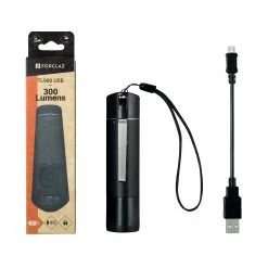 Rechargeable Torch - 300 Lm -Sports Outdoor Store k8924a75fdc9270bd254cb6a6aeacc8ea