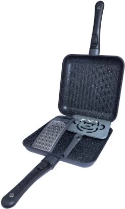 RidgeMonkey Connect Pan & Griddle XXL Granite Edition (RM781) -Sports Outdoor Store k8ab763671cb8738260db4e14bea35588