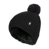 Ladies Winter Knitted Ribbed Thermal Cable Beanie Pom Pom Hat -Sports Outdoor Store k8bbf83036ebca631a19cc258e64f7b62