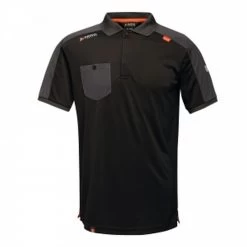 Regatta Mens Offensive Wicking Polo Shirt (Black)