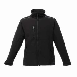 Regatta Mens Sandstorm Workwear Softshell Jacket (Black/Black)