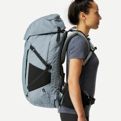 WOMEN’S TRAVEL TREKKING BACKPACK TRAVEL 900 50+6 L WITH SUITCASE OPENING -Sports Outdoor Store k9070c182a50accf311d52855b0b23a81