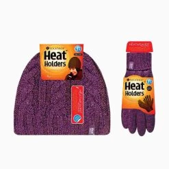 Ladies Fleece Lined Thermal Hat & Gloves Set For Winter -Sports Outdoor Store k91779da346eced16ee2f9ae14a056545