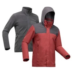 Men's 3-in-1 Waterproof Travel Trekking Jacket Travel 100 0°C -Sports Outdoor Store k93f8c9bf045eccb513de2652cb0ad988