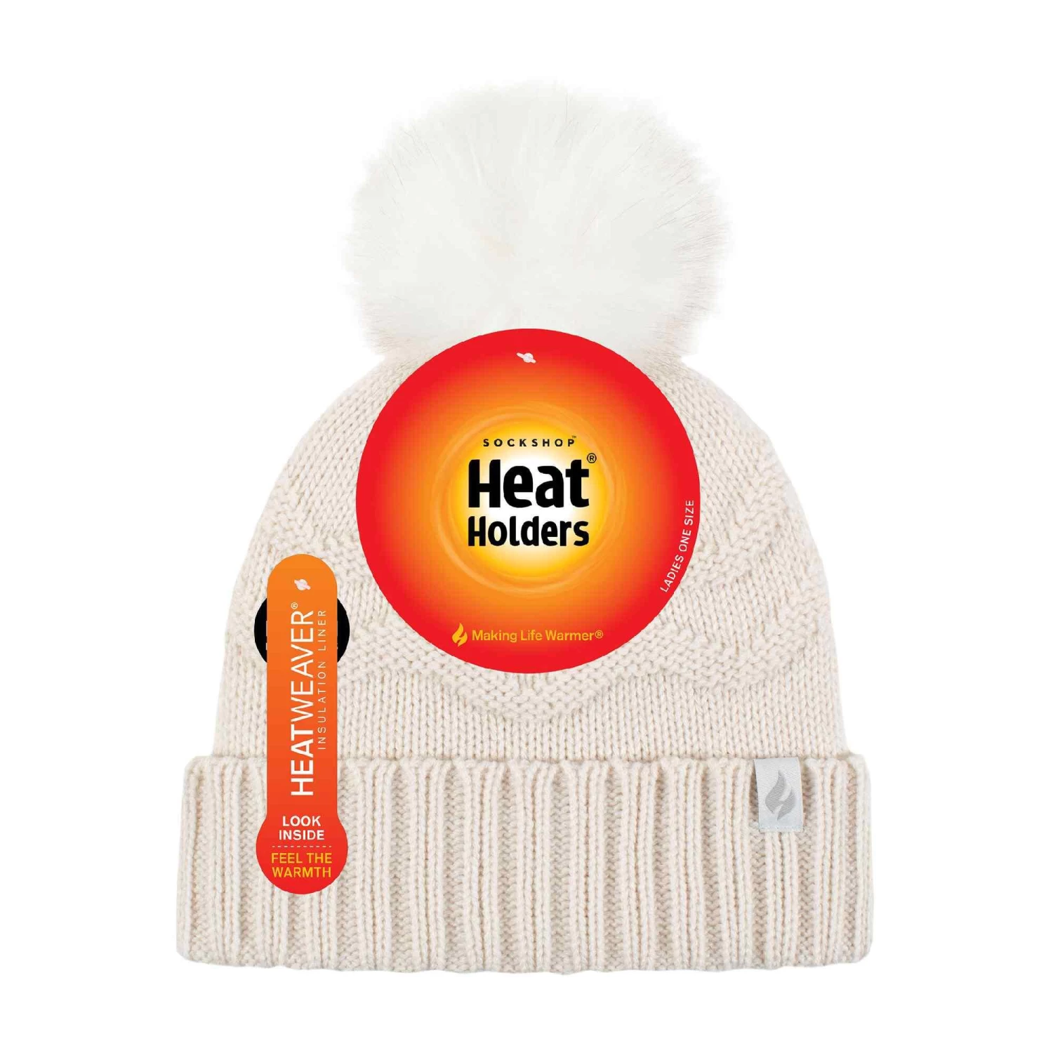 Ladies Winter Zigzag Patterned Fur Cuff Bobble Thermal Hat 10 Ladies Winter Zigzag Patterned Fur Cuff Bobble Thermal Hat - Image 8