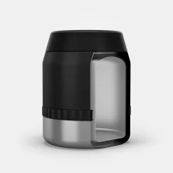 Quechua Stainless Steel Isothermal Food Box For Hiking MH500 0.8 L With Bowl Black -Sports Outdoor Store k9f40abb231a9b0315e9797b5a6166181