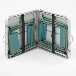 Quechua FOLDING CAMPING TABLE - 4 STOOLS - 4 TO 6 PEOPLE -Sports Outdoor Store ka15dbccbde3aac477132c6137450edf7