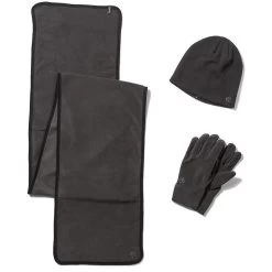 Craghoppers Unisex Adult Hat And Gloves Set (Black Pepper)
