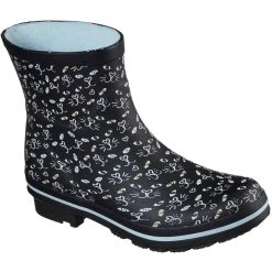 Skechers Womens/Ladies Bobs Rain Check Misty Eye Wellington Boots (Black)