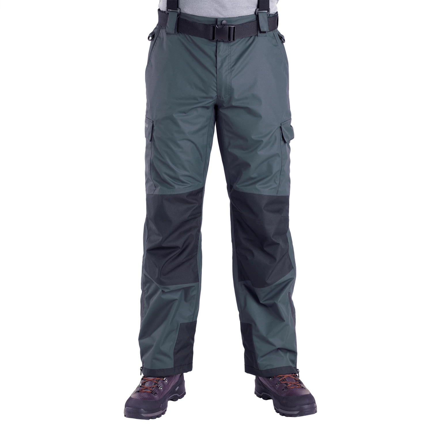 Fishing Waterproof Trousers 500 Grey 5 Fishing Waterproof Trousers 500 Grey - Image 3