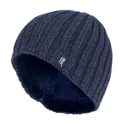 Mens 3.4 TOG Fleece Lined Ribbed Knitted Thermal Winter Hat -Sports Outdoor Store kc7de895782111c39c90bbf823c7c8f19