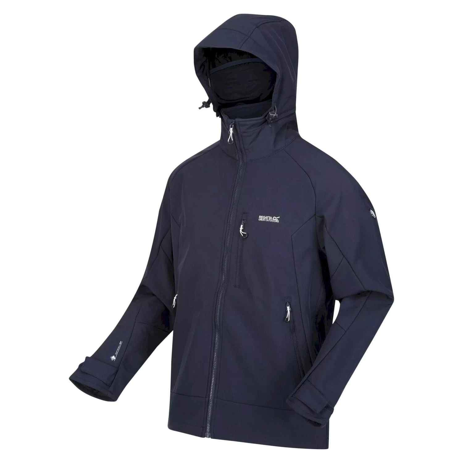 Regatta Mens Hewitts VII Soft Shell Jacket (Navy) 5 Regatta Mens Hewitts VII Soft Shell Jacket (Navy) - Image 3