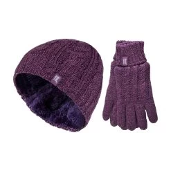 Ladies Fleece Lined Thermal Hat & Gloves Set For Winter -Sports Outdoor Store kcdddf290b9b94a18352f52774e125b30