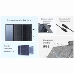 EcoFlow 220W Bifacial Portable Solar Panel -Sports Outdoor Store kcf2ed7bf7361314deacf7151415c8b89