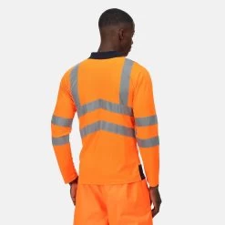 Regatta Mens HiVis Polo Shirt (Orange/Navy) -Sports Outdoor Store ke3b9b6b4c505c25fcb1a9e11729cc21b